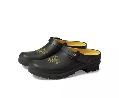 NEW Joules WELLY CLOG Golden Bee Etch Rubber Waterproof Clogs Rain Shoes Size 6 • $34.99