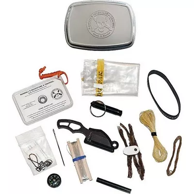 ESEE PINCHKIT Mini Survival Kit W/ Gibson Pinch Knife In Embossed Tin • $86.01