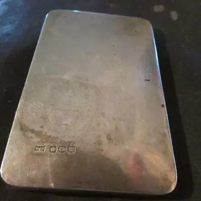 Fabulous Antique Walker & Hall Solid Silver Card Case Birm1912 • $145.27