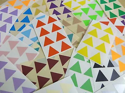 25mm Triangular Colour Code Stickers Coloured Triangles Sticky Labels 32 Colours • £3.10