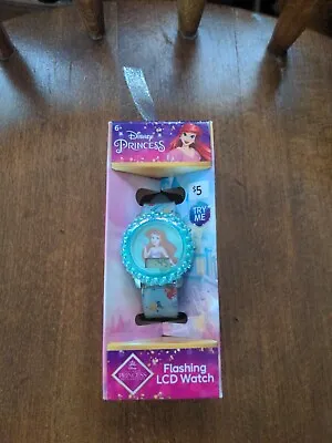 $5.99 • Buy Disney Princess Ariel Flashing LCD Watch The Little Mermaid  Girls Wristwatch 