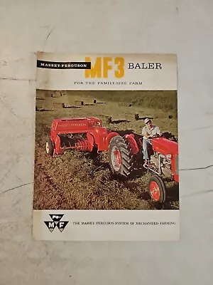 Vintage 1959 Massey Ferguson 3 Baler  Dealer Sales Brochure • $12.95