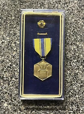 Vietnam War Era US Air Force Medal & Pin For Military Merit In Plastic Case USAF • $16.49