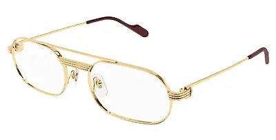 Cartier Eyeglasses Frames Ct0410o 001 C Decor Gold New And Authentic • $999