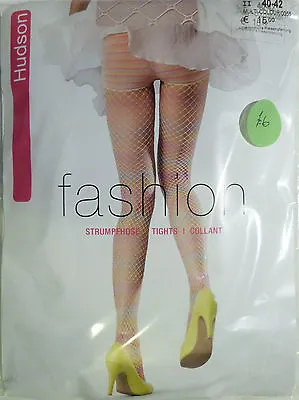 Hudson Medium Size 12 To 14 Fishnet Pattern Fashion Pantie Tights Multicolour • £5.95