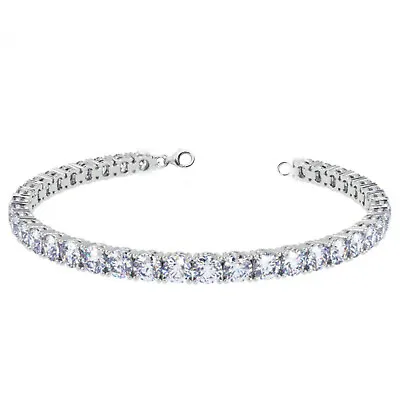 14 Ct VVS1.White H-I Round Moissanite Diamond Tennis Bracelet 925 Silver  7 Inch • $47