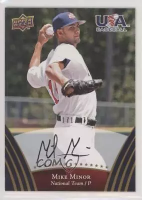 2008 Upper Deck USA Baseball Teams Gold Auto /175 Mike Minor #74 Auto • $8.53