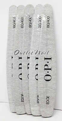 LOT 5 - OPI Nail File Tools EDGE Silver 180/400 Grit Cushioned Board Files  • $14.99