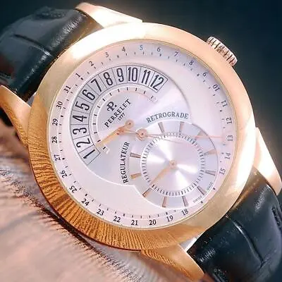 £8752.32 • Buy Perrelet Regulator Retrograde 18K Rose Gold Men's Watch - Never Worn