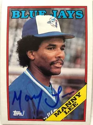 Manny Lee Autographed 1988 Topps #722 • $60