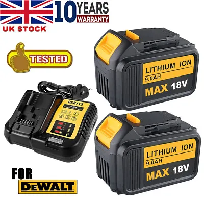 £10.29 • Buy 18V 6.0Ah 9.0Ah 5.0Ah For Dewalt XR Li-ion Battery DCB180 DCB182 DCB184 DCB200
