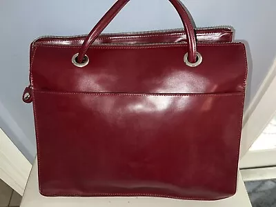 Franklin Covey Purse Tote Briefcase Pretty Red With Adjustable Straps • $16.99