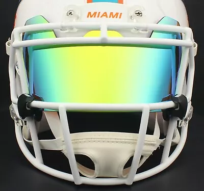 MIAMI DOLPHINS NFL Football Helmet Visor REVO YELLOW-GOLD Color-Shift • $39.99