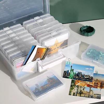£15.99 • Buy XL Jumbo Photo Storage Box 1600 4x6 Picture Album Organizer Container Craft Case