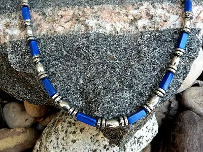 Men’s Women’s Magnetic Hematite Anklet Necklace Bracelet Silver N Lapis 1 Row • $34.99