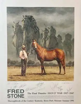 Fred Stone - Final Thunder Man O War 1917-1947 - Paper Litho - SIGNATURES - MINT • $760