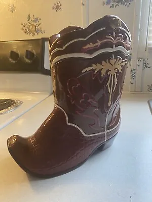 Roman Inc Ceramic Western Boot Cookie Jar • $7.99
