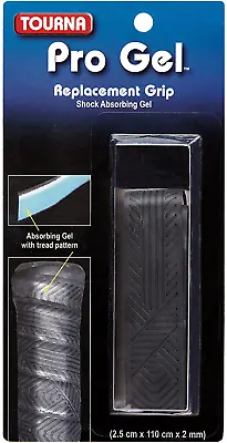 Tourna Pro Gel Max Cushion Tennis Replacement Grip Reduces Vibration And Shock • $13.89