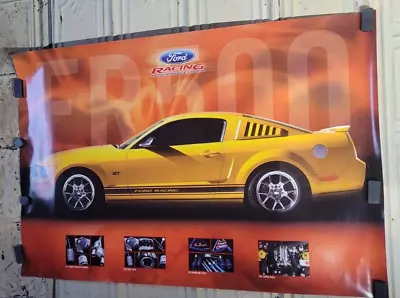 Vtg Ford Rcing MUSTANG FR 500Poster 2 Sided BLOODLINE ENVY SHIPPING INCLUDED • $20