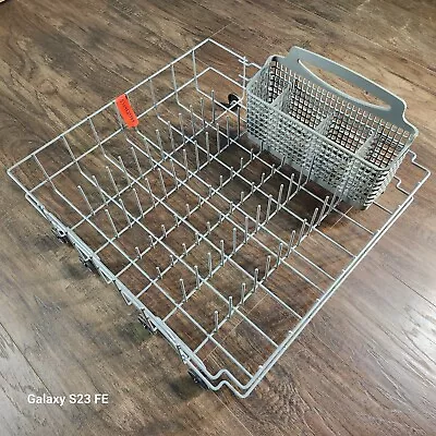 Frigidaire Dishwasher Lower Rack Assembly W/ Silverware Basket - OEM 5304535379 • $73.99