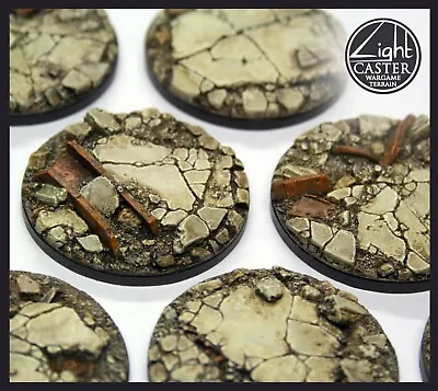 32 40 60 80 100mm Urban Rubble Bases By Light Caster Wargame Terrain. • £8.99