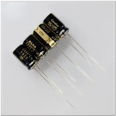 4Pcs/20pcs ELNA Cerafine Series 10uF/50V10uF Capacitors Fever Audio 6.3X11mm DIY • $2.78