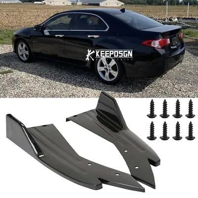 Car Rear Bumper Canard Splitter Diffuser Protector For Acura TSX TLX ILX MDX RDX • $45.99