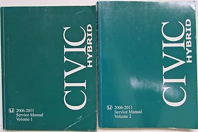 2006-2008 2009 2010 2011 Honda Civic Hybrid Service Shop Repair Manual 2 Vol Set • $104.48