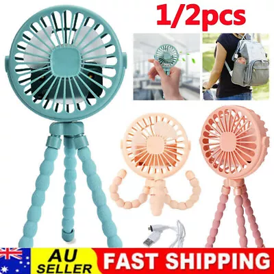 $4.59 • Buy Handheld Fans Octopus Clip-on Fan Mini LED Fans USB Flexible Baby Stroller Fan