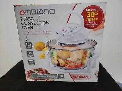Ambiano Turbo Convection Oven 51359 Glass Cooker Bake Broil Grill Steam Roast • $39.99