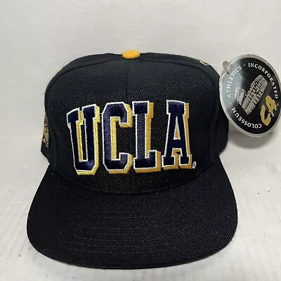 Vintage UCLA Bruins Colosseum Athletics Snapback Hat Cap Mens Blue Blockhead • $90