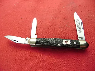 Vintage Robert Klaas Kissing Cranes 3.5  Black Whittler Knife 2739XVIII Germany • $175