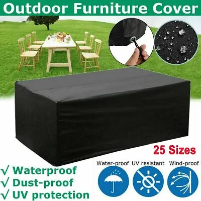 £9.99 • Buy Heavy Duty Waterproof Garden Patio Furniture Cover For Rattan Table Cube Outdoor