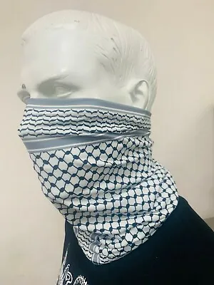 £9.95 • Buy Palestinian Keffiyeh Kufiya COOLING SNOOD Neck Gaiter Facemask Bandana Scarf