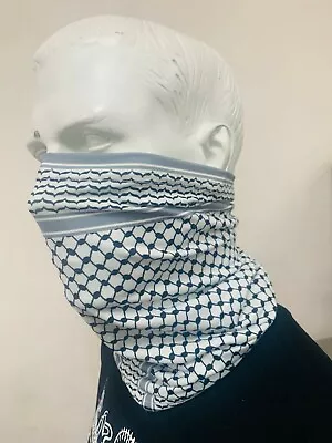 £9.95 • Buy Palestinian Keffiyeh Kufiya COOLING SNOOD Neck Gaiter Facemask Bandana Scarf