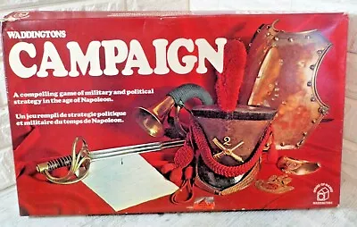 Vintage Waddingtons Campaign Strategy Boardgame 1974 100% Complete (62) • £12.95