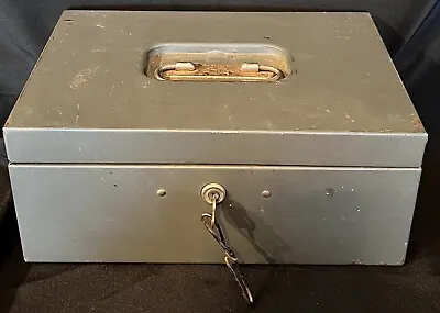 Asco Steelmaster Bond Box Grey Vintage Strongbox No Tray • $12.50