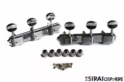 *NEW Vintage Style 3x3 ON PLATE TUNERS For Guitar Gibson Les Paul SG Chrome • $16.99