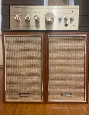 Vintage REALISTIC SA-102 Integrated Stereo Amplifier + SOLO-103 Speakers • $119