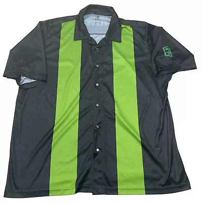 7 Eleven Button Up Shirt Adult 5XL Green Gray Snap Employee Uniform Slurpee Tee • $26.88