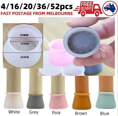 $6.49 • Buy Silicone Chair Leg Protector Cover Pad Table Furniture Feet Floor Protection Cap