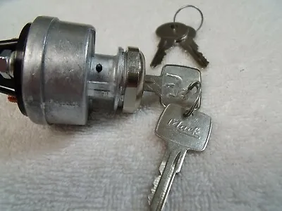 $74.88 • Buy Oem Mack Truck Ignition Lock Switch Nos Bulldog Logo Keys Fancy Script + Spares