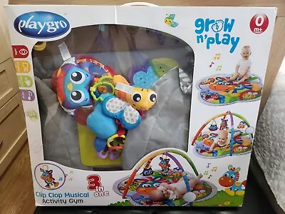 Babies Playgro Clip Clop Activity Gym Playmat With Colorful Fun Soft Toys-Music • £20