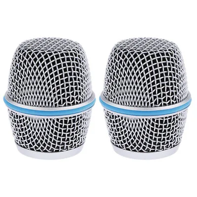 2 PCS Microphone Grille Mic Grill Ball Head Mesh Fits For Shure Beta87A *.* • $13.59
