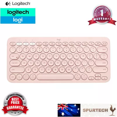 Logitech K380 Bluetooth Wireless Keyboard PC IPad Android IOS Tablet Pink • $40