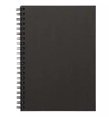 MUJI Double Ring Notebook Plain B6 Dark Gray 80 Sheets • $11.99