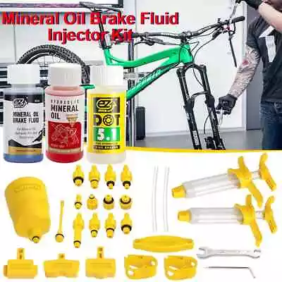 Bicycle Brake Mineral Oil Bicycle Hydraulic Disc Brake Oil Bleed Kit Mineral Oil • $14.07