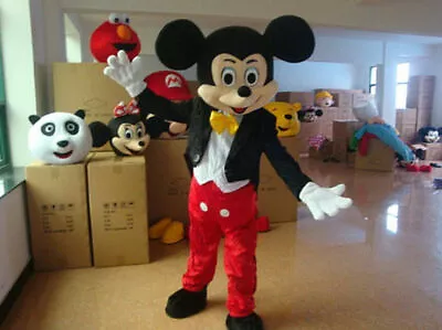 Halloween Adult Set Size Realistic Mickey Mouse Mascot Clothing Christmas Gift • $68