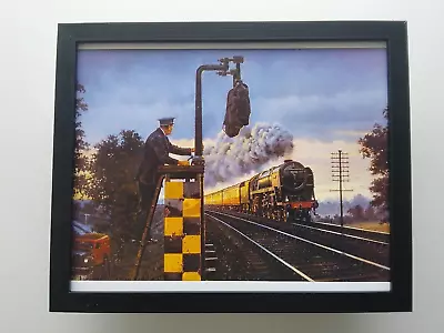 Malcolm Root Steam Train Print 'Waiting For The Mail'  FRAMED • £22