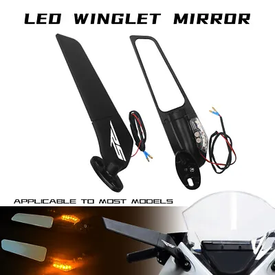 LED Light Larger Rear View Winglet Mirrors Rearview For APRILIA RS 125 RS660 • £51.59